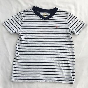 Polo Ralph Lauren v-neck striped tee shirt